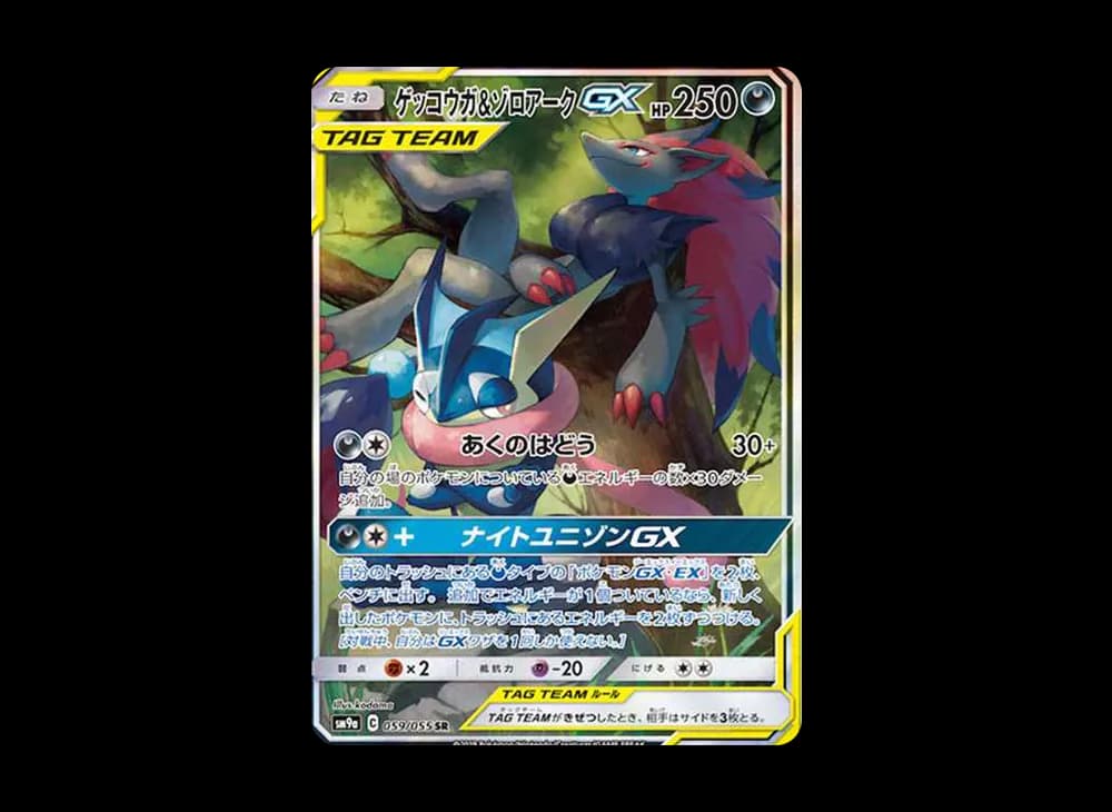 ゲッコウガ&ゾロアークGX SR: SA[SM9a 059/055](強化拡張パック「ナイトユニゾン」)