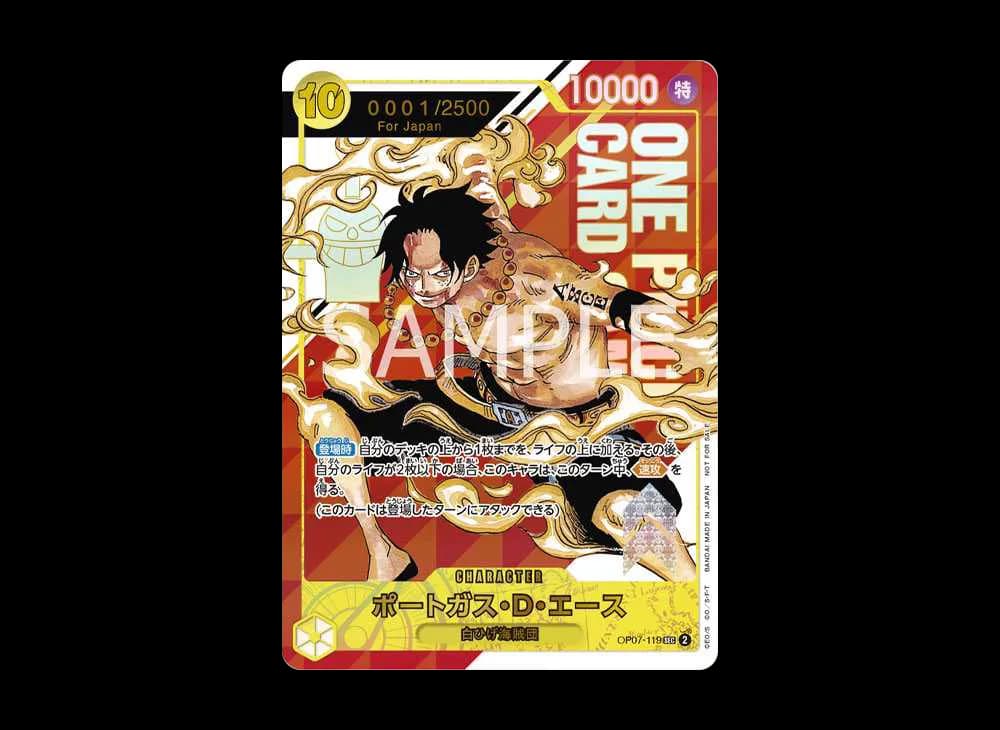 Portgas D Ace SEC-P Serial Number (Opened) [OP07-119] (Flagship Battle Souvenir)for Japan