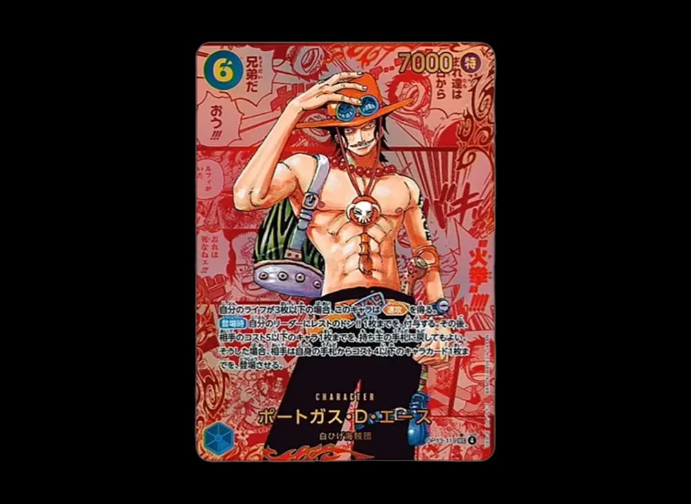 Portgas.D.Ace SEC-RSP (Red Comic Parallel) [OP13-119](Booster Pack "CARRYING ON HIS WILL")